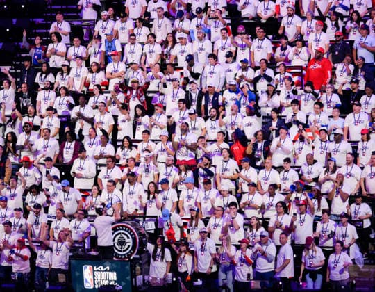 NBA, Basketball Herren, USA All Star 2026 Saturday LOS ANGELES, CA - FEB 14: LA Clippers fans are seen during the NBA All Star 2026 Saturday at Intuit Dome, Inglewood, Los Angeles, California, United States on February 14, 2026. Tayfun Coskun Anadolu Los Angeles United States. Editorial use only. Please get in touch for any other usage.  Copyright: x2026xAnadoluxTayfunxCoskunx