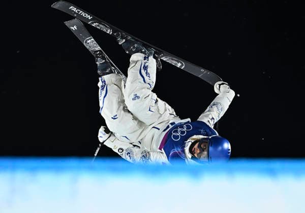 260214 -- LIVIGNO, Feb. 14, 2026 -- Gu Ailing of China competes during the free skiing women s freeski big air qualification at the Milan-Cortina 2026 Olympic Winter games, Winterspiele,Spiele, Summer games in Livigno, Italy, Feb. 14, 2026. MICO2026ITALY-LIVIGNO-OLYMPIC WINTER GAMES-FREESTYLE SKIING-WOMEN S FREESKI BIG AIR-QUALIFICATION ZhangxHongxiang  (MICO2026)ITALY-LIVIGNO-OLYMPIC WINTER GAMES-FREESTYLE SKIING-WOMEN S FREESKI BIG AIR-QUALIFICATION IMAGO ZhangxHongxiang  imago images 0847599224