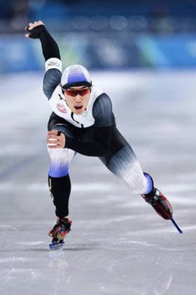Milan Cortina Olympics: Speed skating, Eisschnelllauf Japanese speed skater Katsuhiro Kuratsubo competes in the men s 500 meters at the Milan Cortina Olympics on Feb. 14, 2026, at Milano Speed Skating Stadium in Milan.  A14AA0005286424P