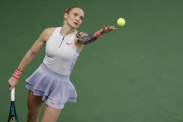 Czech tennis player Tereza Martincova at the ITF Conseq Prague Open 2026, in Prague, Czech Republic, on February 14, 2026. (CTKxPhoto PavelxLebeda) CTKPhotoF202602150000101  CTKPhotoF202602150000101