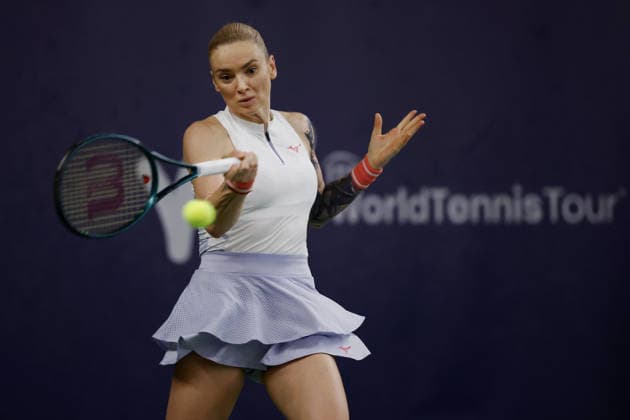 Czech tennis player Tereza Martincova at the ITF Conseq Prague Open 2026, in Prague, Czech Republic, on February 14, 2026. (CTKxPhoto PavelxLebeda) CTKPhotoF202602150001401  CTKPhotoF202602150001401