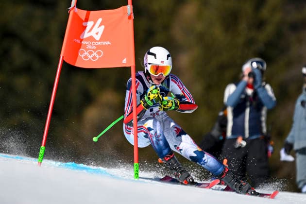 OLYMPICS - Winter Olympic Games, Olympische Spiele, Olympia, OS Milano Cortina 2026 CORTINA D AMPEZZO,ITALY,15.FEB.26 - OLYMPICS, ALPINE SKIING - Winter Olympic Games Milano Cortina 2026, giant slalom, women.. Image shows Thea Louise Stjernesund (NOR).  GEPAxpictures xAlexanderxSolc