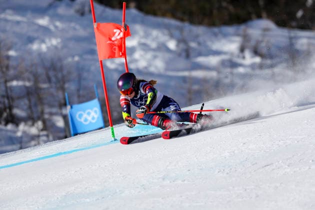 OLYMPICS - Winter Olympic Games, Olympische Spiele, Olympia, OS Milano Cortina 2026 CORTINA D AMPEZZO,ITALY,15.FEB.26 - OLYMPICS, ALPINE SKIING - Winter Olympic Games Milano Cortina 2026, giant slalom, women.. Image shows Mikaela Shiffrin (USA).  GEPAxpictures xMaticxKlansek