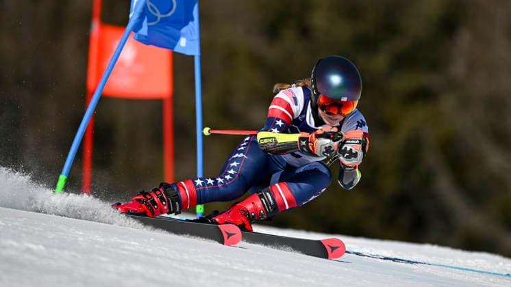 OLYMPICS - Winter Olympic Games, Olympische Spiele, Olympia, OS Milano Cortina 2026 CORTINA D AMPEZZO,ITALY,15.FEB.26 - OLYMPICS, ALPINE SKIING - Winter Olympic Games Milano Cortina 2026, giant slalom, women.. Image shows Mikaela Shiffrin (USA).  GEPAxpictures xAlexanderxSolc