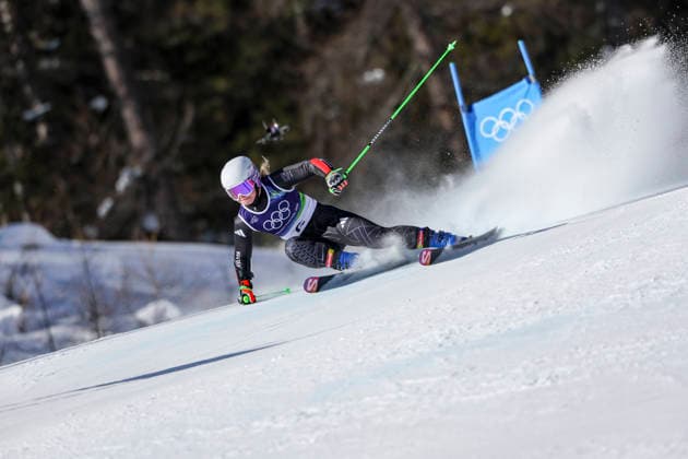 OLYMPICS - Winter Olympic Games, Olympische Spiele, Olympia, OS Milano Cortina 2026 CORTINA D AMPEZZO,ITALY,15.FEB.26 - OLYMPICS, ALPINE SKIING - Winter Olympic Games Milano Cortina 2026, giant slalom, women.. Image shows Alice Robinson (NZL).  GEPAxpictures xMaticxKlansek