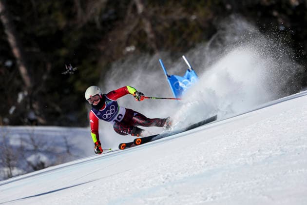 OLYMPICS - Winter Olympic Games, Olympische Spiele, Olympia, OS Milano Cortina 2026 CORTINA D AMPEZZO,ITALY,15.FEB.26 - OLYMPICS, ALPINE SKIING - Winter Olympic Games Milano Cortina 2026, giant slalom, women.. Image shows Lara Colturi (ALB).  GEPAxpictures xMaticxKlansek