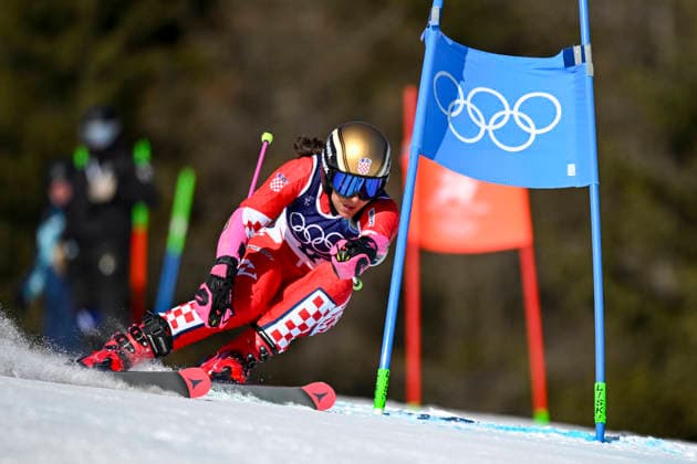 OLYMPICS - Winter Olympic Games, Olympische Spiele, Olympia, OS Milano Cortina 2026 CORTINA D AMPEZZO,ITALY,15.FEB.26 - OLYMPICS, ALPINE SKIING - Winter Olympic Games Milano Cortina 2026, giant slalom, women.. Image shows Zrinka Ljutic (CRO).  GEPAxpictures xAlexanderxSolc