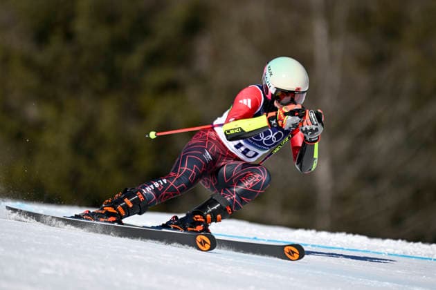 OLYMPICS - Winter Olympic Games, Olympische Spiele, Olympia, OS Milano Cortina 2026 CORTINA D AMPEZZO,ITALY,15.FEB.26 - OLYMPICS, ALPINE SKIING - Winter Olympic Games Milano Cortina 2026, giant slalom, women.. Image shows Lara Colturi (ALB).  GEPAxpictures xAlexanderxSolc
