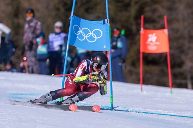 V Grenier (CAN) during the Olympic Winter games, Winterspiele,Spiele, Summer games Milano-Cortina 2026, Alpine Skiing Women s Giant Slalom on February 15, 2026 at Tofane Alpine Skiing Centre in Cortina d Ampezzo, Italy  Copyright: xLucianoxMariaxBisi IPAxSportx xipa-agency.netx xx IPA_71538000 IPA_Agency_IPA71538000