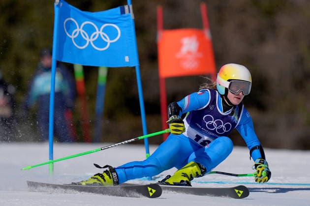 Italy s Lara Della Mea during Alpine Skiing Women s Giant Slalom at the Milano Cortina 2026 Winter Olympics, in Cortina (Italy) February 15 , 2026 (Spada LaPresse)  Copyright: xSpada LaPressex