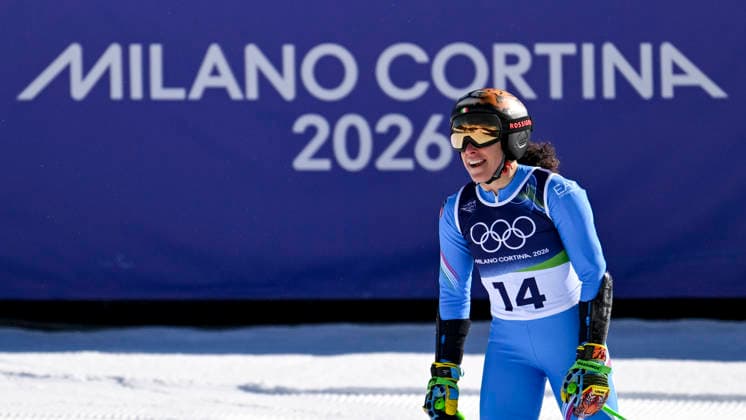 OLYMPICS - Winter Olympic Games, Olympische Spiele, Olympia, OS Milano Cortina 2026 CORTINA D AMPEZZO,ITALY,15.FEB.26 - OLYMPICS, ALPINE SKIING - Winter Olympic Games Milano Cortina 2026, giant slalom, women.. Image shows Federica Brignone (ITA).  GEPAxpictures xAlexanderxSolc