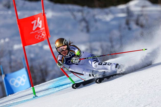 OLYMPICS - Winter Olympic Games, Olympische Spiele, Olympia, OS Milano Cortina 2026 CORTINA D AMPEZZO,ITALY,15.FEB.26 - OLYMPICS, ALPINE SKIING - Winter Olympic Games Milano Cortina 2026, giant slalom, women.. Image shows Lena Duerr (GER).  GEPAxpictures xMaticxKlansek
