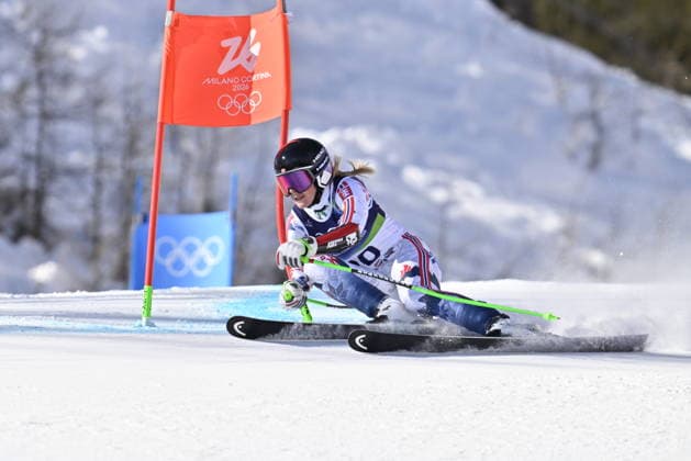 CORTINA, ITALIEN 20260215 Kajsa Vickhoff Lie, Norge, under första aket av damernas storslalom i Cortina under vinter-OS i Milano Cortina, Italien. *** Bilden ingar i SPORTPAKET. För övriga BETALBILD *** CORTINA ITALIEN x10050x *** CORTINA, ITALY 20260215 Kajsa Vickhoff Lie, Norway, during the first run of the womens giant slalom in Cortina during the Winter Olympics in Milan Cortina, Italy Picture in SPORTPAKET For others PAYPICTURE CORTINA ITALY x10050x  Copyright: xPontusxLundahl TTx OS 2026 ALPINT STORSLALOM DAMER