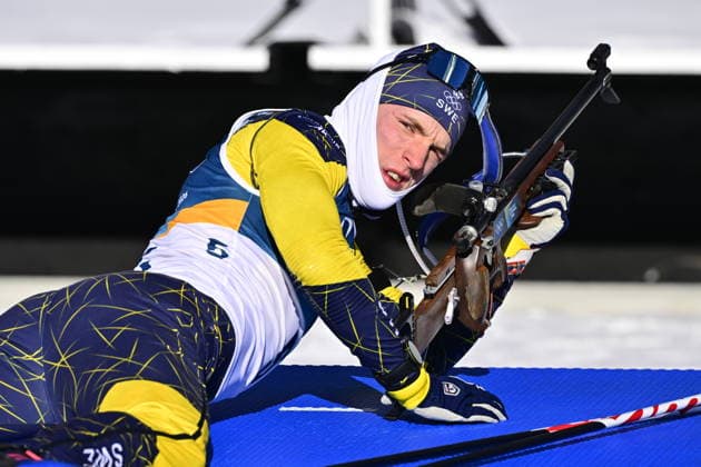 ANTERSELVA, ITALY 20260215 Sebastian Samuelsson during the shooting before the men s 12.5 km pursuit start in biathlon in Anterselva during the Winter Olympics in Milan Cortina, Italy. *** The image is included in the SPORTS PACKAGE. For others PAID IMAGE ** ANTERSELVA ITALY x10030x *** ANTERSELVA, ITALY 20260215 Sebastian Samuelsson during the shooting before the men s 12 5 km pursuit start in biathlon in Anterselva during the Winter Olympics in Milan Cortina, Italy The image is included in the SPORTS PACKAGE For others PAID IMAGE ANTERSELVA ITALY x10030x  Copyright: xJonasxEkströmer TTx 2026 OLYMPICS BIENBALL SHOOT MEN S PURSUE START