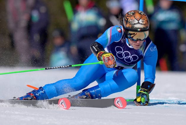 Italy™s Federica Brignone during Alpine Skiing Women s Giant Slalom at the Milano Cortina 2026 Winter Olympics, in Cortina (Italy) February 15 , 2026 (Spada LaPresse)  Copyright: xSpada LaPressex