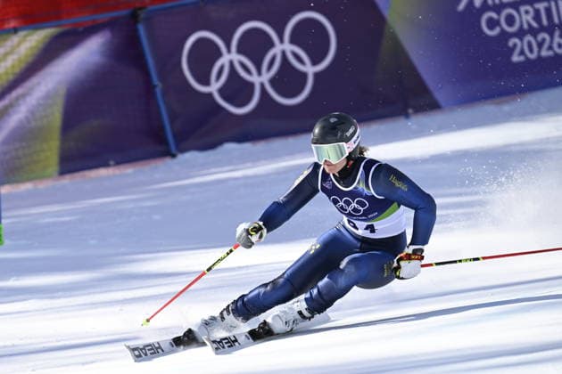 CORTINA, ITALIEN 20260215 Estelle Alphand, Sverige, under första aket av damernas storslalom i Cortina under vinter-OS i Milano Cortina, Italien. *** Bilden ingar i SPORTPAKET. För övriga BETALBILD *** CORTINA ITALIEN x10050x *** CORTINA, ITALY 20260215 Estelle Alphand, Sweden, during the first run of the womens giant slalom in Cortina during the Winter Olympics in Milan Cortina, Italy The picture is in the SPORT PACKAGE For others PAY PICTURE CORTINA ITALY x10050x  Copyright: xPontusxLundahl TTx OS 2026 ALPINT STORSLALOM DAMER