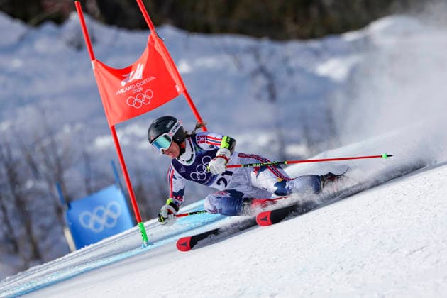 OLYMPICS - Winter Olympic Games, Olympische Spiele, Olympia, OS Milano Cortina 2026 CORTINA D AMPEZZO,ITALY,15.FEB.26 - OLYMPICS, ALPINE SKIING - Winter Olympic Games Milano Cortina 2026, giant slalom, women.. Image shows Mina Fuerst Holtmann (NOR).  GEPAxpictures xMaticxKlansek