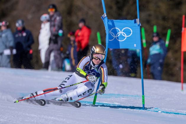 L Duerr (GER) during the Olympic Winter games, Winterspiele,Spiele, Summer games Milano-Cortina 2026, Alpine Skiing Women s Giant Slalom on February 15, 2026 at Tofane Alpine Skiing Centre in Cortina d Ampezzo, Italy  Copyright: xLucianoxMariaxBisi IPAxSportx xipa-agency.netx xx IPA_71539524 IPA_Agency_IPA71539524