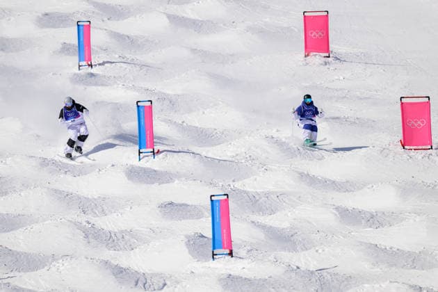 260215 Severi Vierela of Finland and Rasmus Stegfeldt of Sweden compete in men™s freestyle skiing dual moguls during day 9 of the 2026 Winter Olympics on February 15, 2026 in Livigno. Photo: Vegard Grott BILDBYRAN kod VG VG0878 bbeng Olympic Games, Olympische Spiele, Olympia, OS olympics winter olympics os ol olympiska spel vinter-os olympiske leker milano cortina 2026 milan cortina 2026 milano cortina 2026 olympic games milano cortina 2026 winter olympic games milano cortina-os milano cortina-ol vinter-ol freeskiing freeski freestyle friski moguls puckelpist kulekjoring dual sverige *** 260215 Severi Vierela of Finland and Rasmus Stegfeldt of Sweden compete in men™s freestyle skiing dual moguls during day 9 of the 2026 Winter Olympics on February 15, 2026 in Livigno Photo Vegard Grott BILDBYRAN kod VG VG0878 bbeng olympic games olympics winter olympics os ol olympiska spel vinter os olympiske leker milano cortina 2026 milan cortina 2026 milano cortina 2026 olympic games milano cortina 2026 winter olympic games milano cortina os milano cortina ol vinter ol freeskiing freeski freestyle friski moguls puckelpist kulekjoring dual sverige  Copyright: VEGARDxGRoTT BB260215VG011