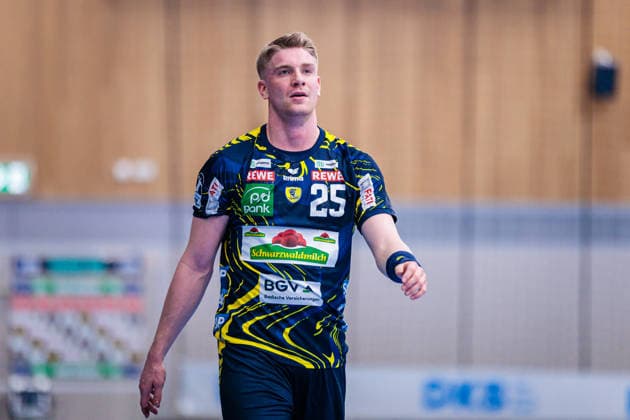 Handball, HBL, GWD Minden - Rhein-Neckar Löwen #2 Haukur Thrastarson (Rhein-Neckar Loewen, 25) GER, GWD Minden vs. Rhein-Neckar Loewen, Handball, 1. Bundesliga, 21. Spieltag, Spielzeit 2025 2026, 14.02.2026 GER, GWD Minden vs. Rhein-Neckar Loewen, Handball, 1. Bundesliga, 21. Spieltag, Spielzeit 2025 2026, 14.02.2026 Minden Copyright: xEibner-Pressefoto JanxRollingerx EP_JSK
