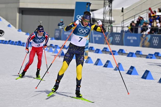 ANTERSELVA, ITALY 20260215 Martin Ponsiluoma at the start of the men s 12.5 km pursuit start in biathlon in Anterselva during the Winter Olympics in Milan Cortina, Italy. *** The image is included in the SPORTS PACKAGE. For others PAID IMAGE ** ANTERSELVA ITALY x10030x *** ANTERSELVA, ITALY 20260215 Martin Ponsiluoma at the start of the men s 12 5 km pursuit start in biathlon in Anterselva during the Winter Olympics in Milan Cortina, Italy The image is included in the SPORTS PACKAGE For others PAID IMAGE ANTERSELVA ITALY x10030x  Copyright: xJonasxEkströmer TTx 2026 OLYMPICS BIENBALL SHOOT MEN S PURSUE START