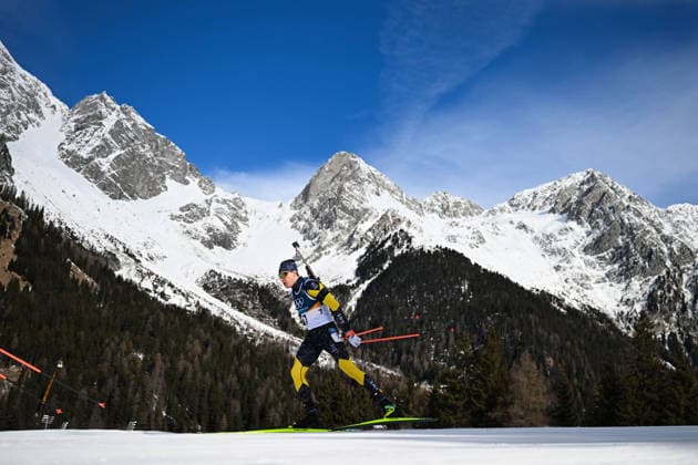 260215 Martin Ponsiluoma of Sweden competes in men s biathlon 12,5 km pursuit during day 9 of the 2026 Winter Olympics on February 15, 2026 in Anterselva. Photo: Jon Olav Nesvold BILDBYRAN COP 217 MB1329 skidskytte biathlon skiskyting Olympic Games, Olympische Spiele, Olympia, OS olympics winter olympics os ol olympiska spel vinter-os olympiske leker milano cortina 2026 milan cortina 2026 milano cortina 2026 olympic games milano cortina 2026 winter olympic games milano cortina-os milano cortina-ol vinter-ol 9 bbeng pursuit jaktstart *** 260215 Martin Ponsiluoma of Sweden competes in men s biathlon 12,5 km pursuit during day 9 of the 2026 Winter Olympics on February 15, 2026 in Anterselva Photo Jon Olav Nesvold BILDBYRAN COP 217 MB1329 biathlon biathlon olympic games olympics winter olympics os ol olympiska spel vinter os olympiske leker milano cortina 2026 milan cortina 2026 milano cortina 2026 olympic games milano cortina 2026 winter olympic games milano cortina os milano cortina ol vinter ol 9 bbeng pursuit jaktstart  Copyright: JONxOLAVxNESVOLD BB260215JE012