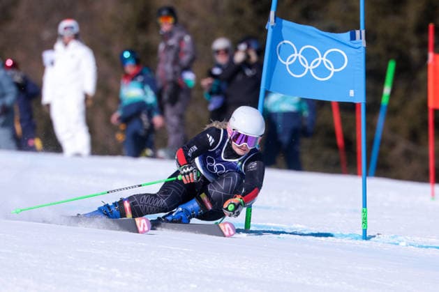 GIOCHI OLIMPICI - Olimpiadi Invernali Milano-Cortina 2026 - Alpine Skiing Women s Giant Slalom A Robinson (NZL) during the Olympic Winter games, Winterspiele,Spiele, Summer games Milano-Cortina 2026, Alpine Skiing Women s Giant Slalom on February 15, 2026 at Tofane Alpine Skiing Centre in Cortina d Ampezzo, Italy Cortina D Ampezzo Italy  Copyright: xIPAxSport ABACAx