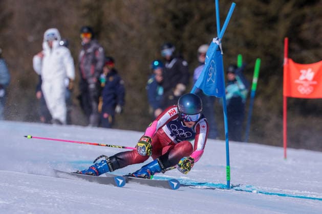 GIOCHI OLIMPICI - Olimpiadi Invernali Milano-Cortina 2026 - Alpine Skiing Women s Giant Slalom B Richardson (CAN) during the Olympic Winter games, Winterspiele,Spiele, Summer games Milano-Cortina 2026, Alpine Skiing Women s Giant Slalom on February 15, 2026 at Tofane Alpine Skiing Centre in Cortina d Ampezzo, Italy Cortina D Ampezzo Italy  Copyright: xIPAxSport ABACAx