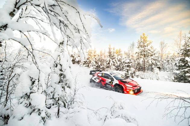 AUTO - WRC, Motorsport Rallye, WM - RALLY SWEDEN 2026 05 Sami PAJARI, Marko SALMINEN, Toyota GR Yaris Rally1, action during the 2026 Rally Sweden, 2nd round of the 2026 WRC World Rally Car Championship, from February 12 to 15, 2026 in Umea, France - UmeaSweden  Copyright: xNikosxKatikisx