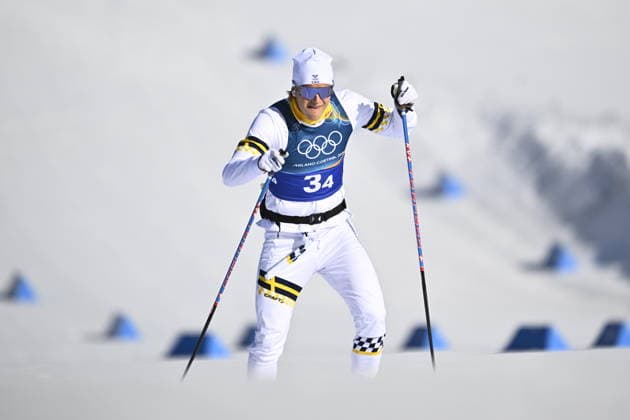 VAL DI FIEMME, ITALIEN 20260215 Sveriges Edvin Anger värmer upp inför herrarnas stafett 4 x 7,5 km under vinter-OS pa Tesero längdskidstadion i Val di Fiemme, Italien. *** Bilden ingar i SPORTPAKET. För övriga BETALBILD *** VAL DI FIEMME ITALIEN x10430x *** VAL DI FIEMME, ITALY 20260215 Swedens Edvin Anger warms up for the mens 4 x 7.5 km relay during the Winter Olympics at Tesero Cross Country Stadium in Val di Fiemme, Italy Picture in SPORT PACKAGE For others PAY PICTURE VAL DI FIEMME ITALY x10430x  Copyright: xChristinexOlsson TTx OS 2026 SKIDOR STAFETT HERR