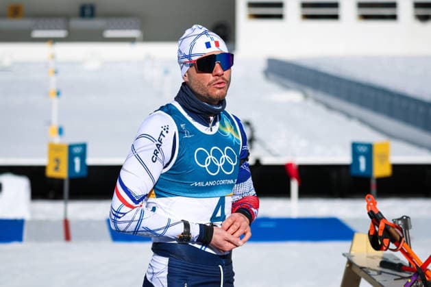Antholz, Italien 15. Februar 2026: Biathlon Verfolgung Männer 12,5 km - Olympia 2026 Im Bild: Emilien Jacquelin (FRA) Anterselva Biathlon Arena *** Antholz, Italy 15 February 2026 Biathlon Pursuit Men 12.5 km Olympic Games 2026 In the picture Emilien Jacquelin FRA Anterselva Biathlon Arena Copyright: xFotostandx xHettichx