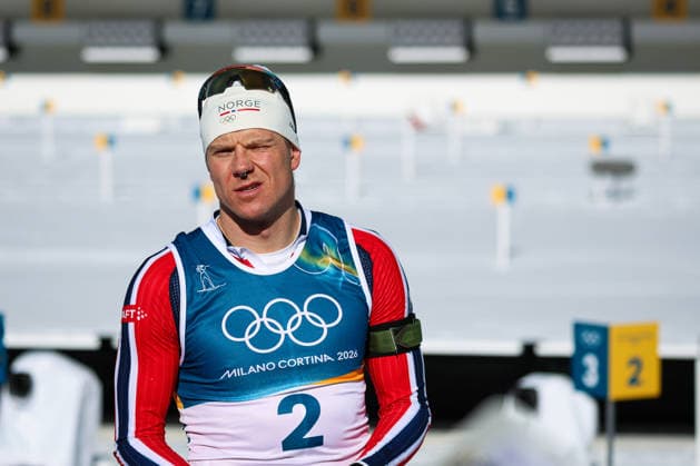 Antholz, Italien 15. Februar 2026: Biathlon Verfolgung Männer 12,5 km - Olympia 2026 Im Bild: Vetle Sjaastad Christiansen (NOR) Anterselva Biathlon Arena *** Antholz, Italy 15 February 2026 Biathlon Pursuit Men 12.5 km Olympic Games 2026 Pictured Vetle Sjaastad Christiansen NOR Anterselva Biathlon Arena Copyright: xFotostandx xHettichx
