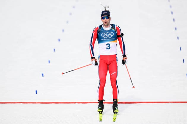 260215 Sturla Holm Laegreid of Norway in men s biathlon 12,5 km pursuit during day 9 of the 2026 Winter Olympics on February 15, 2026 in Anterselva. Photo: Jon Olav Nesvold BILDBYRAN COP 217 MB1329 skidskytte biathlon skiskyting Olympic Games, Olympische Spiele, Olympia, OS olympics winter olympics os ol olympiska spel vinter-os olympiske leker milano cortina 2026 milan cortina 2026 milano cortina 2026 olympic games milano cortina 2026 winter olympic games milano cortina-os milano cortina-ol vinter-ol 9 bbeng pursuit jaktstart *** 260215 Sturla Holm Laegreid of Norway in men s biathlon 12,5 km pursuit during day 9 of the 2026 Winter Olympics on February 15, 2026 in Anterselva Photo Jon Olav Nesvold BILDBYRAN COP 217 MB1329 biathlon biathlon olympic games olympics winter olympics os ol olympiska spel vinter os olympiske leker milano cortina 2026 milan cortina 2026 milano cortina 2026 olympic games milano cortina 2026 winter olympic games milano cortina os milano cortina ol vinter ol 9 bbeng pursuit jaktstart  Copyright: JONxOLAVxNESVOLD BB260215JE050