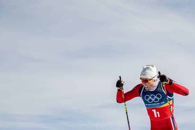 260215 Emil Iversen of Norway competes in the men s 4 x 7.5km relay cross-country skiing race during day 9 of the 2026 Winter Olympics on February 15, 2026 in Val di Fiemme. Photo: Maxim Thore BILDBYRAN kod MT MT0983 skidor cross-country skiing langrenn Olympic Games, Olympische Spiele, Olympia, OS olympics winter olympics os ol olympiska spel vinter-os olympiske leker milano cortina 2026 milan cortina 2026 milano cortina 2026 olympic games milano cortina 2026 winter olympic games milano cortina-os milano cortina-ol vinter-ol 9 bbeng herr stafett norge *** 260215 Emil Iversen of Norway competes in the men s 4 x 7 5km relay cross country skiing race during day 9 of the 2026 Winter Olympics on February 15, 2026 in Val di Fiemme Photo Maxim Thore BILDBYRAN kod MT MT0983 skidor cross country skiing langrenn olympic games olympics winter olympics os ol olympiska spel vinter os olympiske leker milano cortina 2026 milan cortina 2026 milano cortina 2026 olympic games milano cortina 2026 winter olympic games milano cortina os milano cortina ol vinter ol 9 bbeng herr relay norge  Copyright: MAXIMxTHORE BB260215MT009