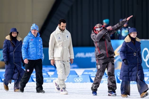260215 Silver medalist Pavol Hurajt of Slovakia, gold medalist Martin Fourcade of France and bronze medalist Christoph Sumann of Austria during a retroactive medal ceremony for the Vancouver 2010 Winter Olympics, Biathlon men 15km mass start during day 9 of the 2026 Winter Olympics on February 15, 2026 in Anterselva. Photo: Jon Olav Nesvold BILDBYRAN COP 217 MB1329 skidskytte biathlon skiskyting Olympic Games, Olympische Spiele, Olympia, OS olympics winter olympics os ol olympiska spel vinter-os olympiske leker milano cortina 2026 milan cortina 2026 milano cortina 2026 olympic games milano cortina 2026 winter olympic games milano cortina-os milano cortina-ol vinter-ol 9 bbeng pursuit jaktstart *** 260215 Silver medalist Pavol Hurajt of Slovakia, gold medalist Martin Fourcade of France and bronze medalist Christoph Sumann of Austria during a retroactive medal ceremony for the Vancouver 2010 Winter Olympics, Biathlon men 15km mass start during day 9 of the 2026 Winter Olympics on February 15, 2026 in Anterselva Photo Jon Olav Nesvold BILDBYRAN COP 217 MB1329 biathlon biathlon olympic games olympics winter olympics os ol olympic games winter os olympic games milano cortina 2026 milan cortina 2026 milan cortina 2026 milan cortina 2026 olympic games milano cortina 2026 winter olympic games milano cortina os milano cortina ol winter ol 9 bbeng pursuit chase start  Copyright: JONxOLAVxNESVOLD BB260215JE053