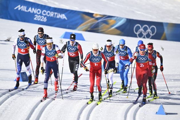 VAL DI FIEMME, ITALY 20260215 Norway s Emil Iversen (1) on the first leg of the men s 4 x 7.5 km relay during the Winter Olympics at the Tesero cross-country skiing stadium in Val di Fiemme, Italy. *** The image is included in the SPORTS PACKAGE. For others PAYMENT IMAGE *** VAL DI FIEMME ITALY x10430x *** VAL DI FIEMME, ITALY 20260215 Norway s Emil Iversen 1 on the first leg of the men s 4 x 7 5 km relay during the Winter Olympics at the Tesero cross country skiing stadium in Val di Fiemme, Italy The image is included in the SPORTS PACKAGE For others PAYMENT IMAGE VAL DI FIEMME ITALY x10430x  Copyright: xChristinexOlsson TTx 2026 OLYMPICS SKI RELAY MEN