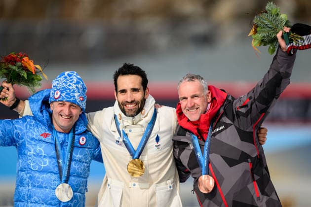 260215 Silver medalist Pavol Hurajt of Slovakia, gold medalist Martin Fourcade of France and bronze medalist Christoph Sumann of Austria during a retroactive medal ceremony for the Vancouver 2010 Winter Olympics, Biathlon men 15km mass start during day 9 of the 2026 Winter Olympics on February 15, 2026 in Anterselva. Photo: Jon Olav Nesvold BILDBYRAN COP 217 MB1329 skidskytte biathlon skiskyting Olympic Games, Olympische Spiele, Olympia, OS olympics winter olympics os ol olympiska spel vinter-os olympiske leker milano cortina 2026 milan cortina 2026 milano cortina 2026 olympic games milano cortina 2026 winter olympic games milano cortina-os milano cortina-ol vinter-ol 9 bbeng pursuit jaktstart *** 260215 Silver medalist Pavol Hurajt of Slovakia, gold medalist Martin Fourcade of France and bronze medalist Christoph Sumann of Austria during a retroactive medal ceremony for the Vancouver 2010 Winter Olympics, Biathlon men 15km mass start during day 9 of the 2026 Winter Olympics on February 15, 2026 in Anterselva Photo Jon Olav Nesvold BILDBYRAN COP 217 MB1329 biathlon biathlon olympic games olympics winter olympics os ol olympic games winter os olympic games milano cortina 2026 milan cortina 2026 milan cortina 2026 milan cortina 2026 olympic games milano cortina 2026 winter olympic games milano cortina os milano cortina ol winter ol 9 bbeng pursuit chase start  Copyright: JONxOLAVxNESVOLD BB260215JE063