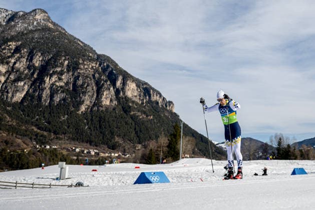 260215 Calle Halfvarsson of Sweden competes in the men s 4 x 7.5km relay cross-country skiing race during day 9 of the 2026 Winter Olympics on February 15, 2026 in Val di Fiemme. Photo: Maxim Thore BILDBYRAN kod MT MT0983 skidor cross-country skiing langrenn Olympic Games, Olympische Spiele, Olympia, OS olympics winter olympics os ol olympiska spel vinter-os olympiske leker milano cortina 2026 milan cortina 2026 milano cortina 2026 olympic games milano cortina 2026 winter olympic games milano cortina-os milano cortina-ol vinter-ol 9 bbeng herr stafett sverige *** 260215 Calle Halfvarsson of Sweden competes in the men s 4 x 7 5km relay cross country skiing race during day 9 of the 2026 Winter Olympics on February 15, 2026 in Val di Fiemme Photo Maxim Thore BILDBYRAN kod MT MT0983 skidor cross country skiing langrenn olympic games olympics winter olympics os ol olympiska spel vinter os olympiske leker milano cortina 2026 milan cortina 2026 milano cortina 2026 olympic games milano cortina 2026 winter olympic games milano cortina os milano cortina ol vinter ol 9 bbeng herr stafett sverige  Copyright: MAXIMxTHORE BB260215MT016