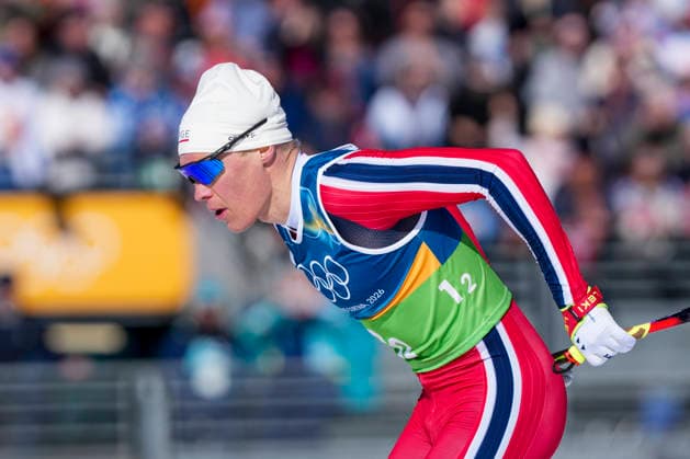 Winter Olympics in Milan Cortina 2026 Val di Fiemme, Italy 20260215. Martin Lowstrom Nyenget from Norway during the men s cross-country skiing 4 x 7.5 km relay at Tesero CC-Stadium during the Winter Olympics in Milano Cortina 2026. Photo: Lise Aserud NTB Val di Fiemme Italy EDITORIAL USE ONLY. RESTRICTED USE FOR BETTING COMPANIES Ref:_SPOg0yRXLaqS7A.jpg *** Winter Olympics in Milan Cortina 2026 Val di Fiemme, Italy 20260215 Martin Lowstrom Nyenget from Norway during the men s cross country skiing 4 x 7 5 km relay at Tesero CC Stadium during the Winter Olympics in Milano Cortina 2026 Photo Lise Aserud NTB Val di Fiemme Italy EDITORIAL USE ONLY RESTRICTED USE FOR BETTING COMPANIES  Copyright: xLisexAserudx xNTBx