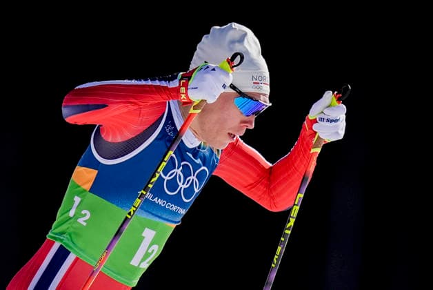 Winter Olympics in Milan Cortina 2026 Val di Fiemme, Italy 20260215. Martin Lowstrom Nyenget from Norway during the men s cross-country skiing 4 x 7.5 km relay at Tesero CC-Stadium during the Winter Olympics in Milano Cortina 2026. Photo: Terje Pedersen NTB Val di Fiemme Italy EDITORIAL USE ONLY. RESTRICTED USE FOR BETTING COMPANIES Ref:_SPOa_TWHA1w7Uw.jpg *** Winter Olympics in Milan Cortina 2026 Val di Fiemme, Italy 20260215 Martin Lowstrom Nyenget from Norway during the men s cross country skiing 4 x 7 5 km relay at Tesero CC Stadium during the Winter Olympics in Milano Cortina 2026 Photo Terje Pedersen NTB Val di Fiemme Italy EDITORIAL USE ONLY RESTRICTED USE FOR BETTING COMPANIES  Copyright: xTerjexPedersenx xNTBx