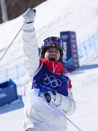 February 15, 2026, Livigno, Italy: Canada s Mikael Kingsbury (4) reacts after competing during the men s freestyle skiing dual moguls finals at the 2026 Winter Olympics, in Livigno, Italy, Sunday, Feb. 15, 2026. Canada News - February 15, 2026  - ZUMAc35_ 20260215_zaf_c35_017 Copyright: xSeanxKilpatrickx