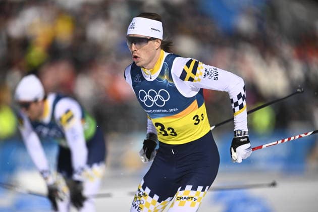 VAL DI FIEMME, ITALIEN 20260215 Sveriges William Poromaa pa tredje sträckan i herrarnas stafett 4 x 7,5 km under vinter-OS pa Tesero längdskidstadion i Val di Fiemme, Italien. *** Bilden ingar i SPORTPAKET. För övriga BETALBILD *** VAL DI FIEMME ITALIEN x10430x *** VAL DI FIEMME, ITALY 20260215 Swedens William Poromaa on the third leg of the mens 4 x 7.5 km relay during the Winter Olympics at Tesero cross-country stadium in Val di Fiemme, Italy Picture in SPORT PACKAGE For others PAY PICTURE VAL DI FIEMME ITALY x10430x  Copyright: xChristinexOlsson TTx OS 2026 SKIDOR STAFETT HERR