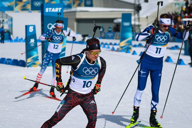 Antholz, Italien 15. Februar 2026: Biathlon Verfolgung Männer 12,5 km - Olympia 2026 Im Bild: Philipp Horn (GER) am Start. Anterselva Biathlon Arena *** Antholz, Italy 15 February 2026 Biathlon Pursuit Men 12.5 km Olympic Games 2026 In the picture Philipp Horn GER at the start Anterselva Biathlon Arena Copyright: xFotostandx xHettichx