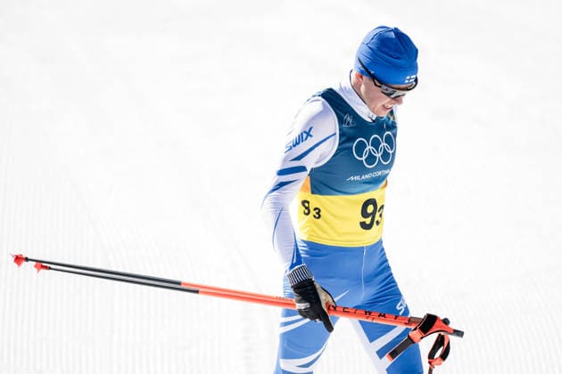 260215 Arsi Ruuskanen of Finland after competing in the men s 4 x 7.5km relay cross-country skiing race during day 9 of the 2026 Winter Olympics on February 15, 2026 in Val di Fiemme. Photo: Maxim Thore BILDBYRAN kod MT MT0983 skidor cross-country skiing langrenn Olympic Games, Olympische Spiele, Olympia, OS olympics winter olympics os ol olympiska spel vinter-os olympiske leker milano cortina 2026 milan cortina 2026 milano cortina 2026 olympic games milano cortina 2026 winter olympic games milano cortina-os milano cortina-ol vinter-ol 9 bbeng herr stafett depp *** 260215 Arsi Ruuskanen of Finland after competing in the men s 4 x 7 5km relay cross country skiing race during day 9 of the 2026 Winter Olympics on February 15, 2026 in Val di Fiemme Photo Maxim Thore BILDBYRAN kod MT MT0983 skidor cross country skiing langrenn olympic games olympics winter olympics os ol olympiska spel vinter os olympiske leker milano cortina 2026 milan cortina 2026 milano cortina 2026 olympic games milano cortina 2026 winter olympic games milano cortina os milano cortina ol vinter ol 9 bbeng herr relay depp  Copyright: MAXIMxTHORE BB260215MT046