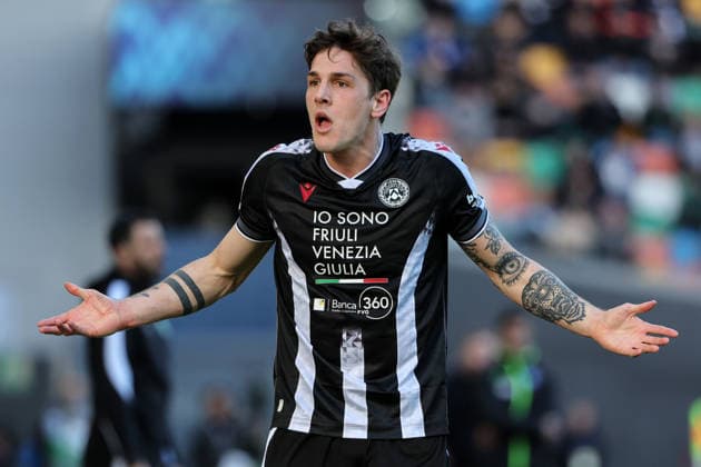 Ar Udine 15 02 2026 - campionato di calcio serie A Udinese-Sassuolo foto Andrea Rigano Image nella foto: NicoloÕ Zaniolo 