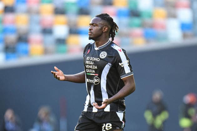 CALCIO - Serie A - Udinese Calcio vs US Sassuolo Udinese s Oumar Solet reacts during Udinese Calcio vs US Sassuolo, Italian soccer Serie A match in Udine, Italy, February 15 2026 Udine Italy  Copyright: xIPAxSport ABACAx