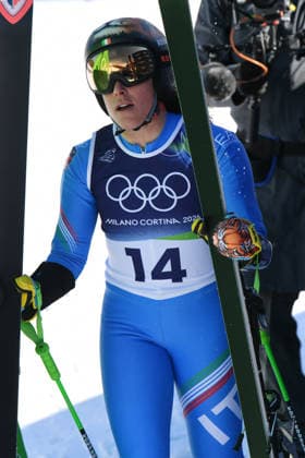 CORTINA, MICO 2026 OLYMPICS, WOMEN S GIANT SLALOM, FIRST RUN, PICTURED: FEDERICA BRIGNONE  Copyright: xFrancescaxViecelix xipa-agency.netx xFrancescaxViecelix IPA_Agency_IPA71544660