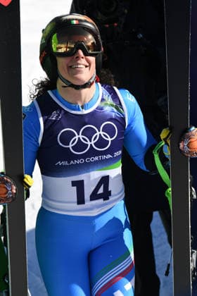 CORTINA, MICO 2026 OLYMPICS, WOMEN S GIANT SLALOM, FIRST RUN, PICTURED: FEDERICA BRIGNONE  Copyright: xFrancescaxViecelix xipa-agency.netx xFrancescaxViecelix IPA_Agency_IPA71544664