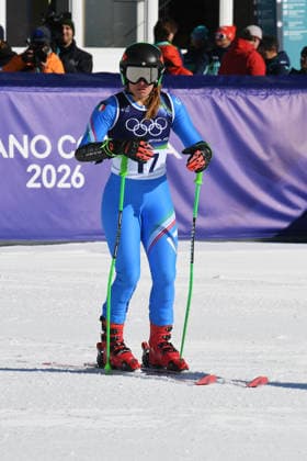 CORTINA, MICO OLYMPICS 2026, WOMEN S GIANT SLALOM, FIRST RUN, PHOTO: SOFIA GOGGIA  Copyright: xFrancescaxViecelix xipa-agency.netx xFrancescaxViecelix IPA_Agency_IPA71544679