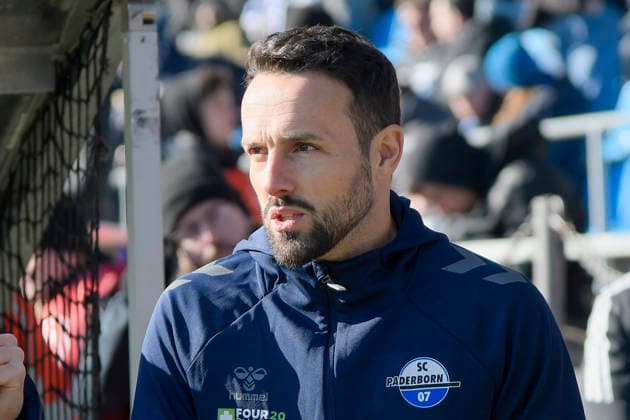 Ralf Kettemann (Paderborn) Mimik starker Gesichtsausdruck Emotion. 15.02.2026 Fussball VfL Bochum vs SC Paderborn, Vonovia Ruhrstadion, Bochum, DFB DFL REGULATIONS PROHIBIT ANY USE OF PHOTOGRAPHS AS IMAGE SEQUENCES AND OR QUASI-VIDEO